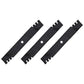 M143520 M145516 3PK Toothed Mulching Blades Fits John Deere 54" Riding Mowers