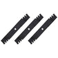 Set of (3) - M143520 M145516 Predator Mulch Blades Fits John Deere 54C Deck