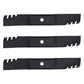 Set of (3) - M143520 M145516 Predator Mulch Blades Fits John Deere 54C Deck