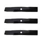 3Pk 596-332 Fits Gator Blades Fits John Deere M111522, M113517, M114581