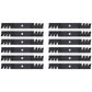 M145516 Qty 12: Toothed Mulching Blade Fits John Deere 2320 GT225 GT235 GT245