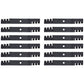 M145516 Qty 12: Toothed Mulching Blade Fits John Deere 2320 GT225 GT235 GT245