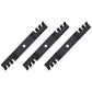 Set of 3 mulching mower blades to Fits John Deere 54" M143520 X700 X720 X724