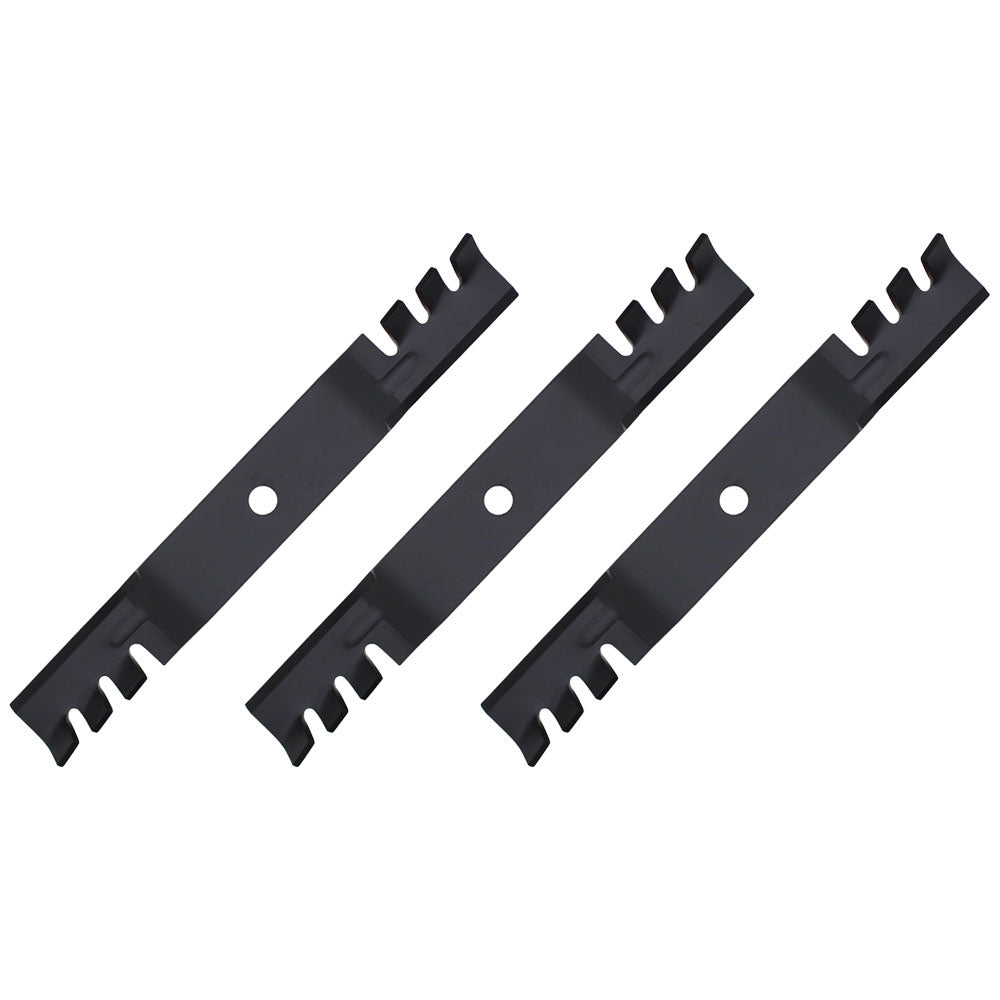 Set of 3 mulching mower blades to Fits John Deere 54" M143520 X700 X720 X724