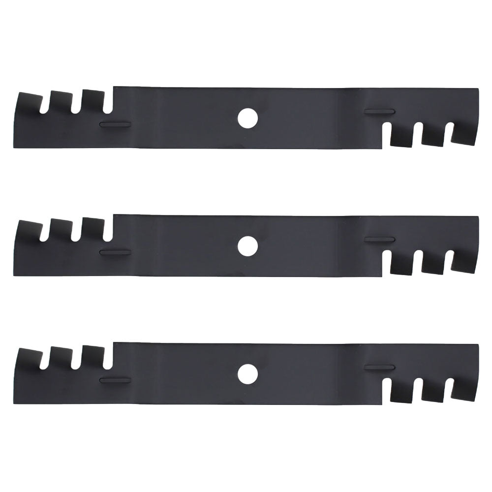 Set of 3 mulching mower blades to Fits John Deere 54" M143520 X700 X720 X724