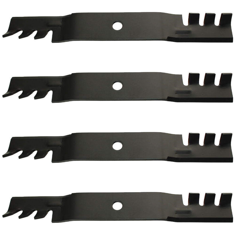 M145516 Qty 4: Toothed Mulching Blade
 Fits John Deere 2320 GT225 GT235 GT245