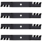 M145516 Qty 4: Toothed Mulching Blade
 Fits John Deere 2320 GT225 GT235 GT245