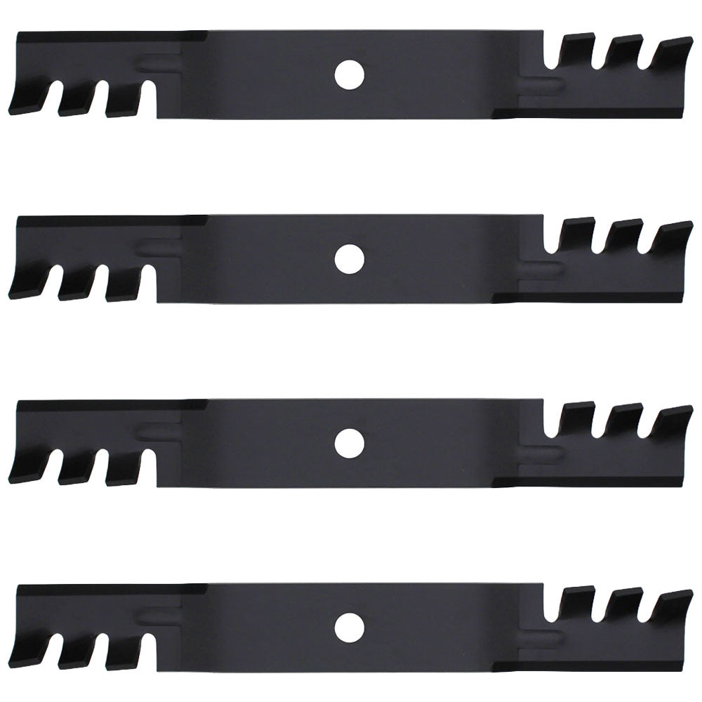 M145516 Qty 4: Toothed Mulching Blade
 Fits John Deere 2320 GT225 GT235 GT245