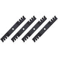 M145516 Qty 4: Toothed Mulching Blade
 Fits John Deere 2320 GT225 GT235 GT245
