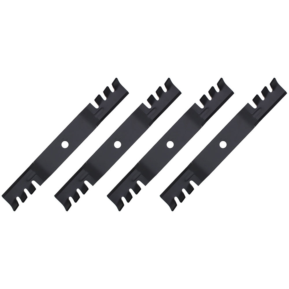 M145516 Qty 4: Toothed Mulching Blade
 Fits John Deere 2320 GT225 GT235 GT245