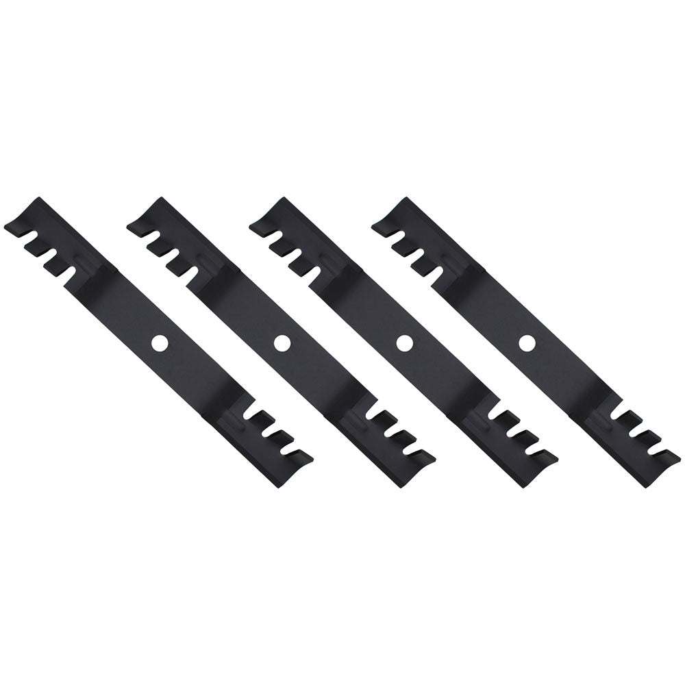 M145516 Qty 4: Toothed Mulching Blade
 Fits John Deere 2320 GT225 GT235 GT245