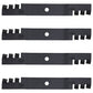 M145516 Qty 4: Toothed Mulching Blade
 Fits John Deere 2320 GT225 GT235 GT245