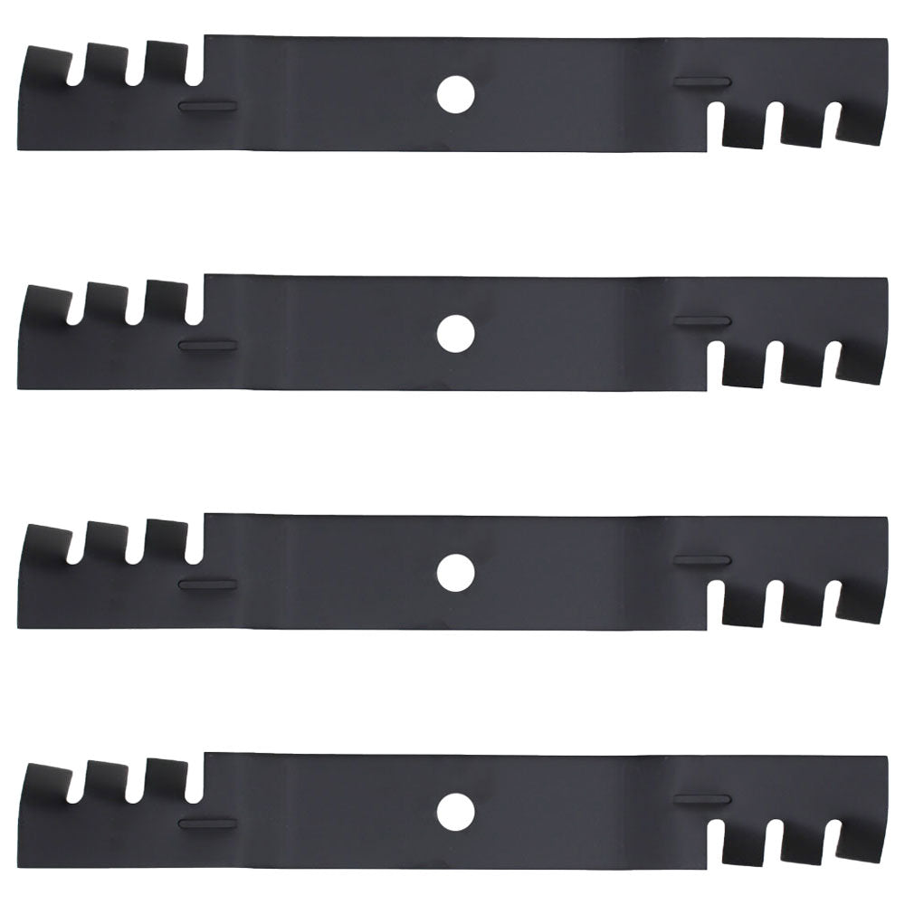 M145516 Qty 4: Toothed Mulching Blade
 Fits John Deere 2320 GT225 GT235 GT245
