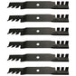 Lot of 6 Blades Fits John Deere 54C X465 X475 X485 X495 Z425 Z445 396-719