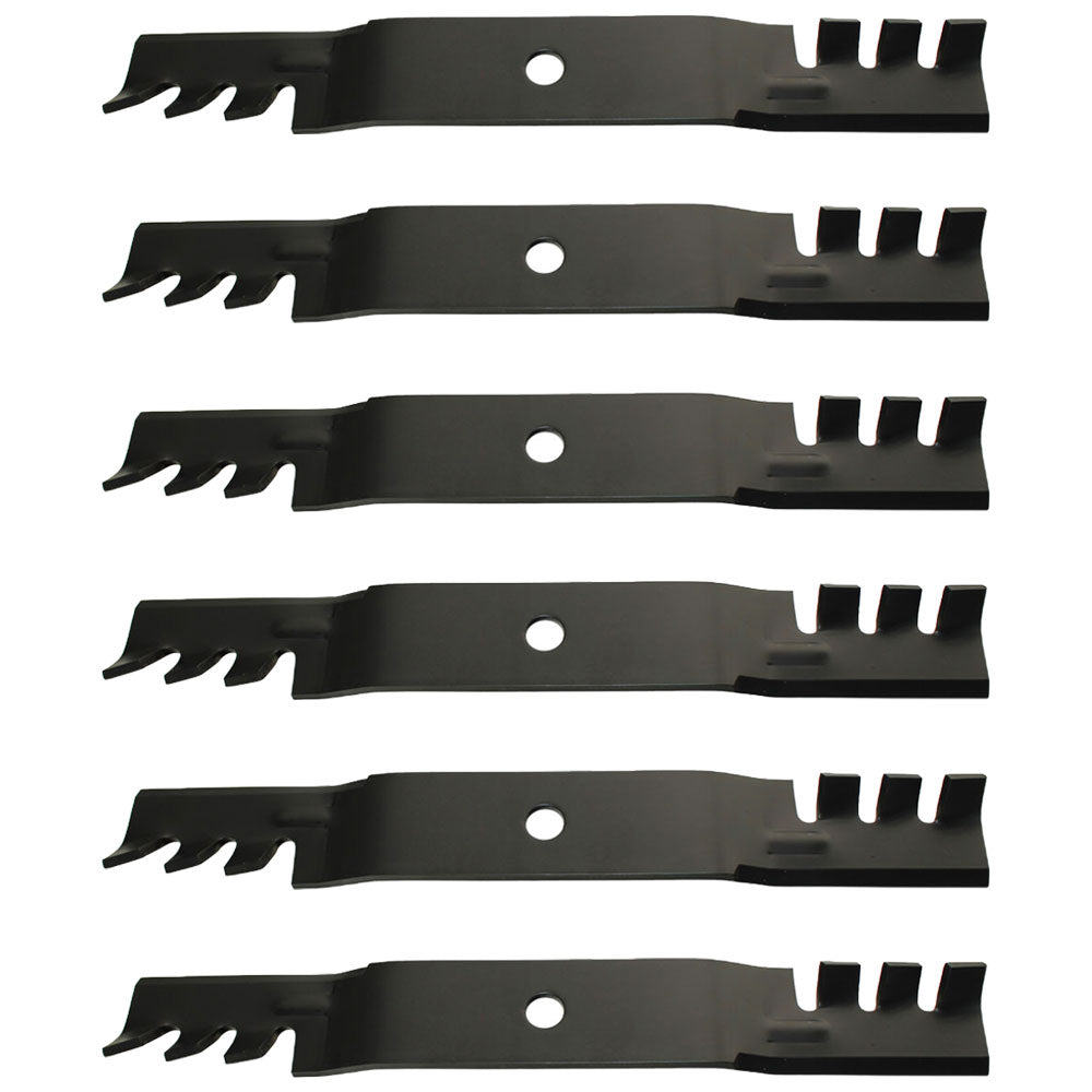 (6) Toothed Mower Blades Fits John Deere ZTrak Z525E Z535M Z540M Z375R M143520