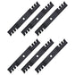 M145516 Qty 6: Toothed Mulching Blade Fits John Deere 2320 GT225 GT235 GT245
