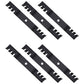 M145516 Qty 6: Toothed Mulching Blade Fits John Deere 2320 GT225 GT235 GT245