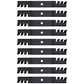 M145516 Qty 9: Toothed Mulching Blade Fits John Deere 2320 GT225 GT235 GT245