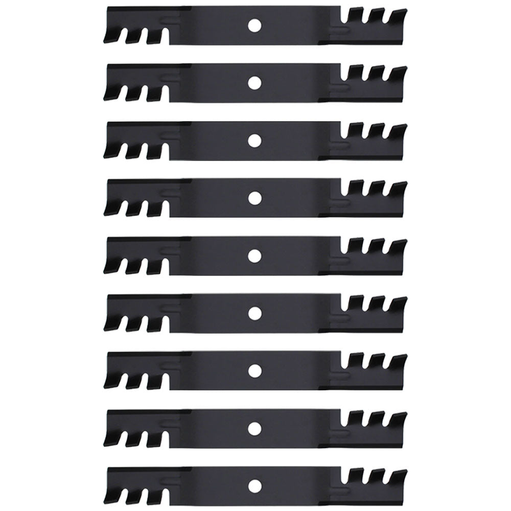 M145516 Qty 9: Toothed Mulching Blade Fits John Deere 2320 GT225 GT235 GT245