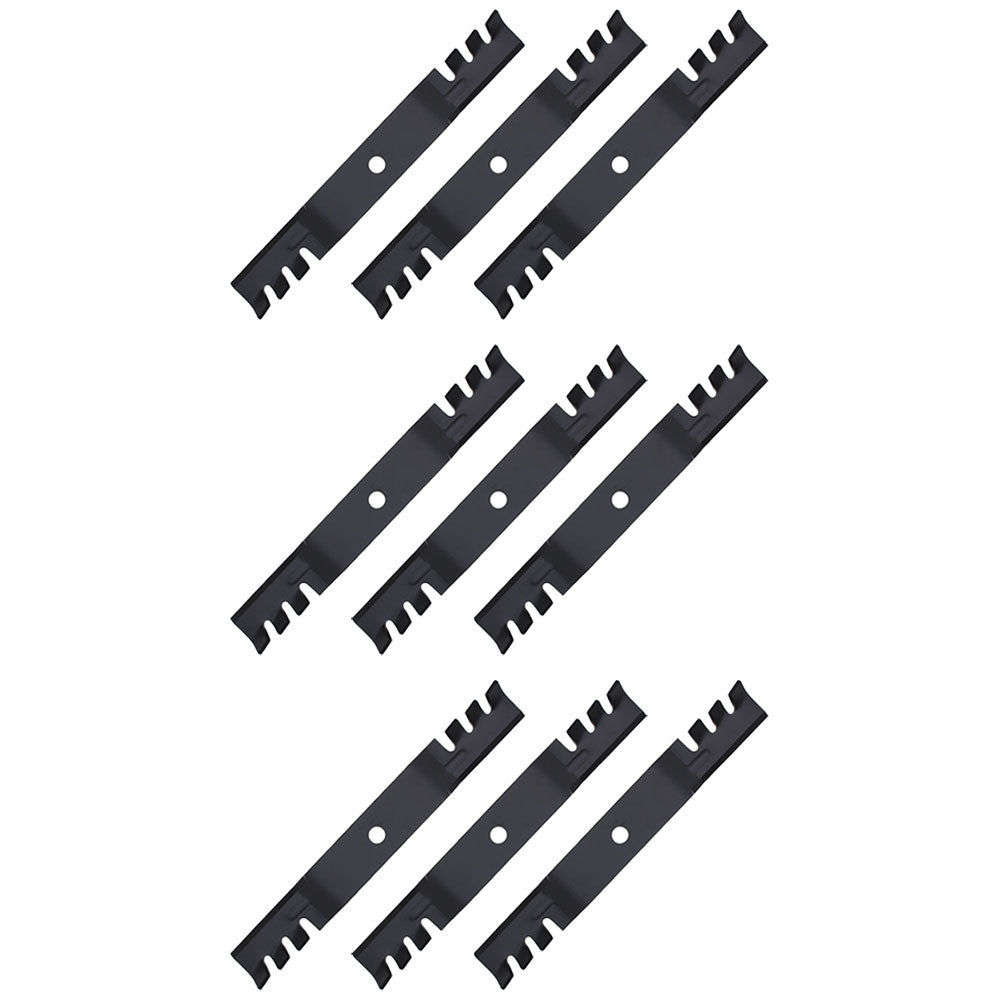 M145516 Qty 9: Toothed Mulching Blade Fits John Deere 2320 GT225 GT235 GT245
