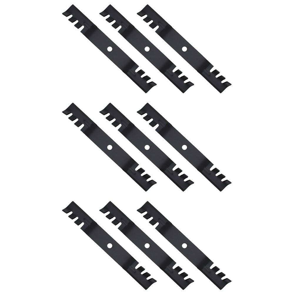M145516 Qty 9: Toothed Mulching Blade Fits John Deere 2320 GT225 GT235 GT245