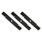 AM137757 Qty 3: Toothed Mower Blade Fits John Deere 145 155C D140 D150 D155 D160