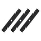 AM137757 Qty 3: Toothed Mower Blade Fits John Deere 145 155C D140 D150 D155 D160