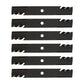 AM137757 Qty 6: Toothed Mower Blade Fits John Deere 145 155C D140 D150 D155 D160