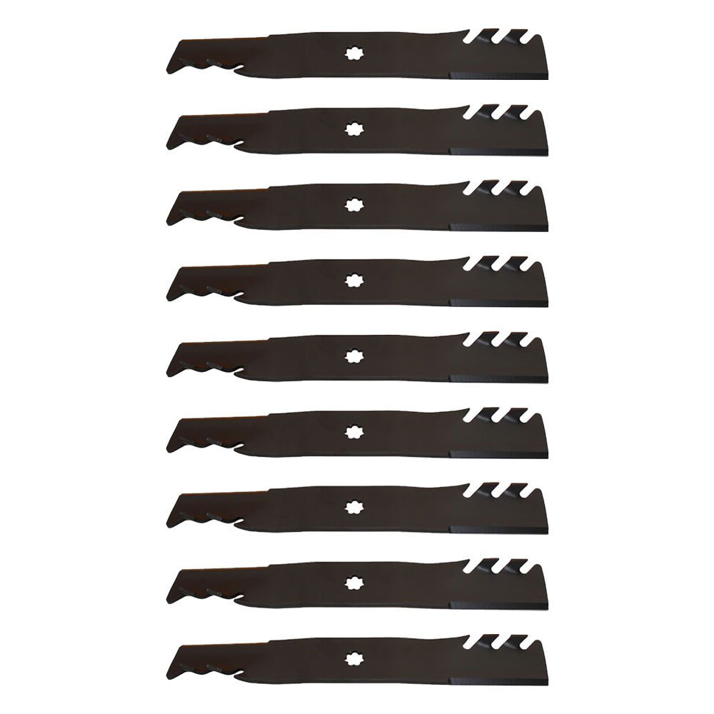 AM137757 Qty 9: Toothed Mower Blade Fits John Deere 145 155C D140 D150 D155 D160