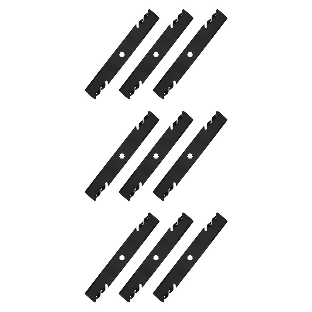AM137757 Qty 9: Toothed Mower Blade Fits John Deere 145 155C D140 D150 D155 D160