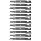 AM137328 Qty 12: Toothed Mulching Mower Blade Fits John Deere 102 115 125 135