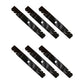 96306 Qty 6: Toothed Mower Blade Fits John Deere 12.5 HP 14 HP 17 HP 2254 2354