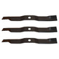 3 PK 92-116 72" Cut HD Blades Fits Kubota K5677-34330