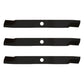 3 PK 92-116 72" Cut HD Blades Fits Kubota K5677-34330