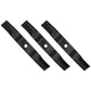 Set of 3 XHT 54" Mower Blades to Fits Kubota K5619-34350 RCK54GR ZD321N