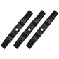 Set of 3 XHT 54" Mower Blades to Fits Kubota K5619-34350 RCK54GR ZD321N