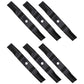 K5935-34360 Set of Six New High Lift Mower Blade Fits Kubota ZD221 ZG227