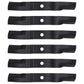 K5935-34360 Set of Six New High Lift Mower Blade Fits Kubota ZD221 ZG227