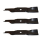 Set of (3) M136194 Mower Blade Fits John Deere Walk-Behind 7G18 7H17 7H19