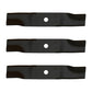 Set of (3) M136194 Mower Blade Fits John Deere Walk-Behind 7G18 7H17 7H19