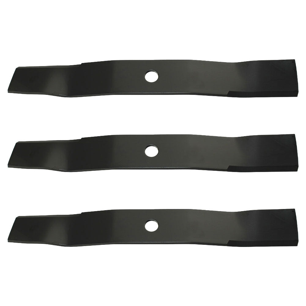 Set of 3 XHT 54" mower blades to fit Fits John Deere M136195 Ztrak M653 M655