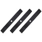 Set of 3 XHT 54" mower blades to fit Fits John Deere M136195 Ztrak M653 M655