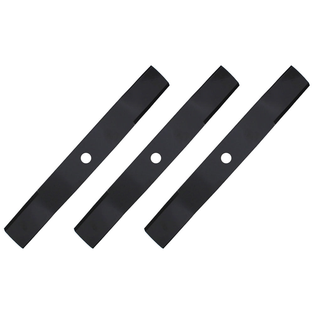 Set of 3 XHT 54" mower blades to fit Fits John Deere M136195 Ztrak M653 M655