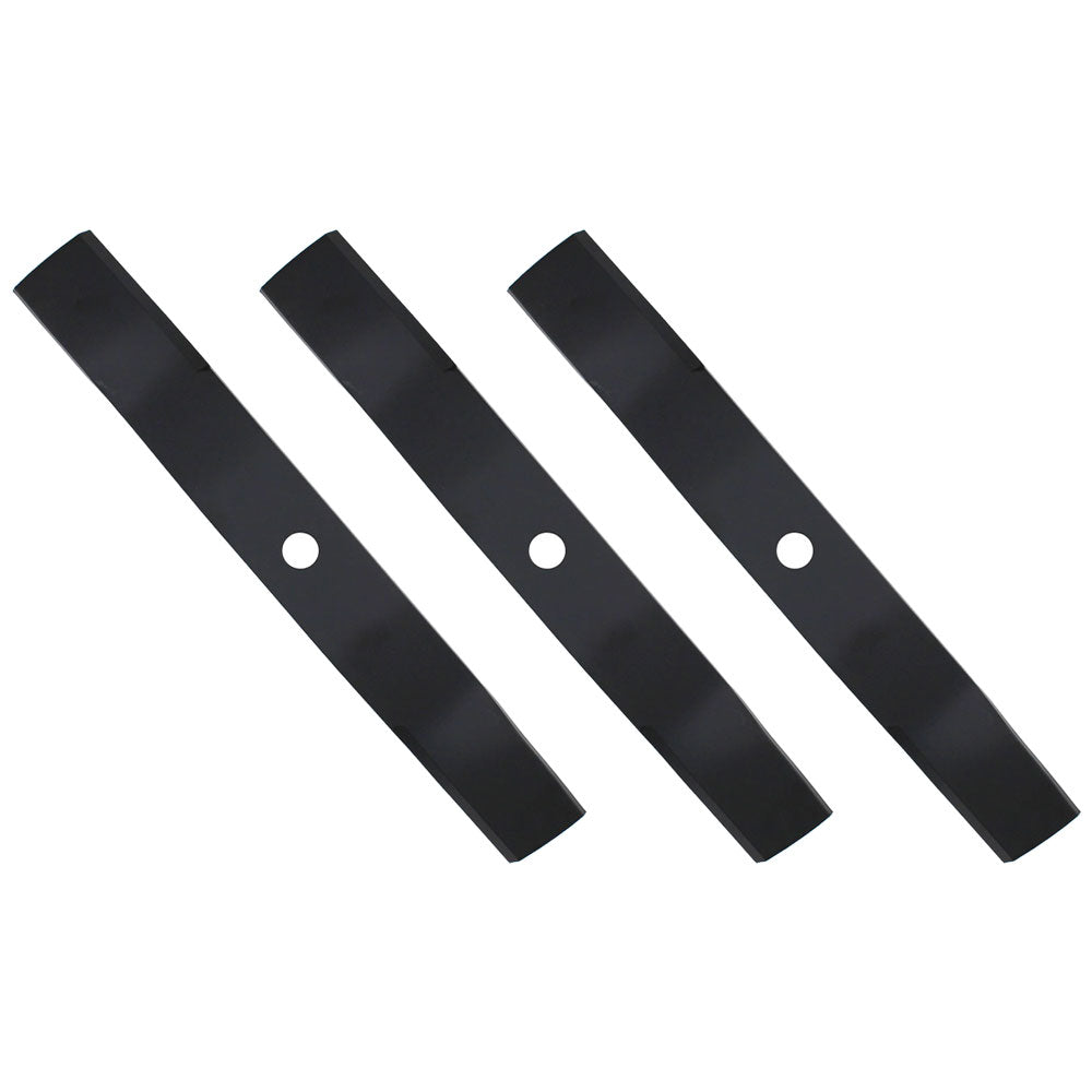 Set of 3 XHT 54" mower blades to fit Fits John Deere M136195 Ztrak M653 M655