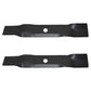 50-2081 Qty 2: Mower Blade Fits John Deere 145 155C D140 D150 D155 D160 LA130