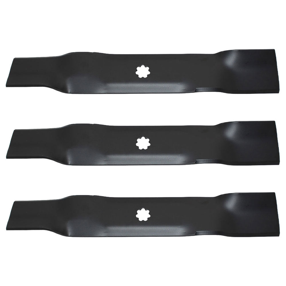 50-2081 Qty 3: Mower Blade Fits John Deere 145 155C D140 D150 D155 D160 LA130