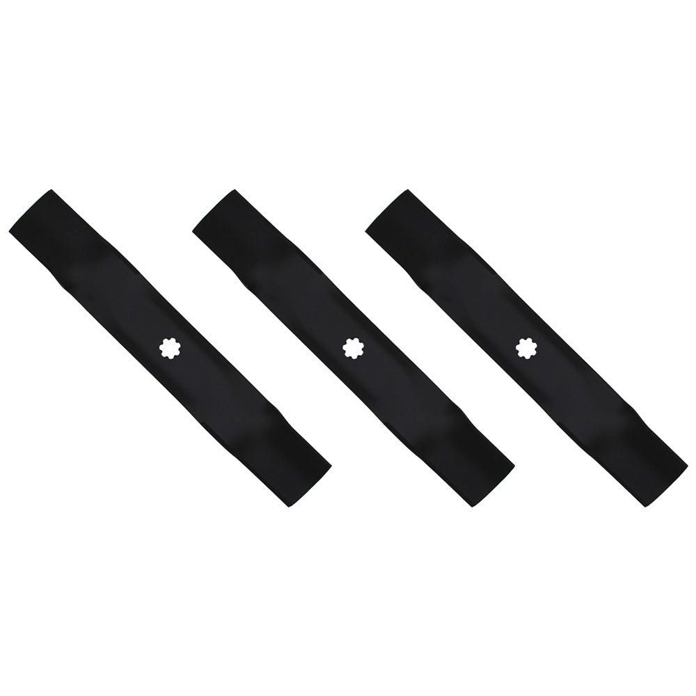 50-2081 Qty 3: Mower Blade Fits John Deere 145 155C D140 D150 D155 D160 LA130