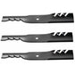(3) Toothed Lawn Mower Blades Fits Ferris Zero Turn 48" Deck Replaces 5101986S