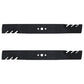 Qty 2: Toothed Mulching Blade Fits Poulan Replaces 532175064