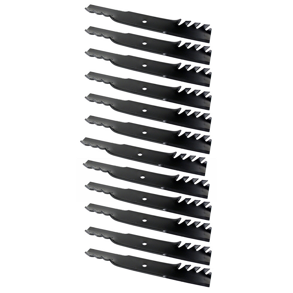 70000-00602-TOOTHED Qty 12: Toothed Mower Blade Fits Kubota B1550 B1700 B1750